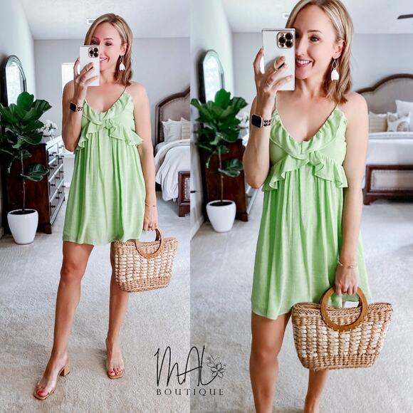 Alyse Ruffle Mini Dress - Picture 2 of 8